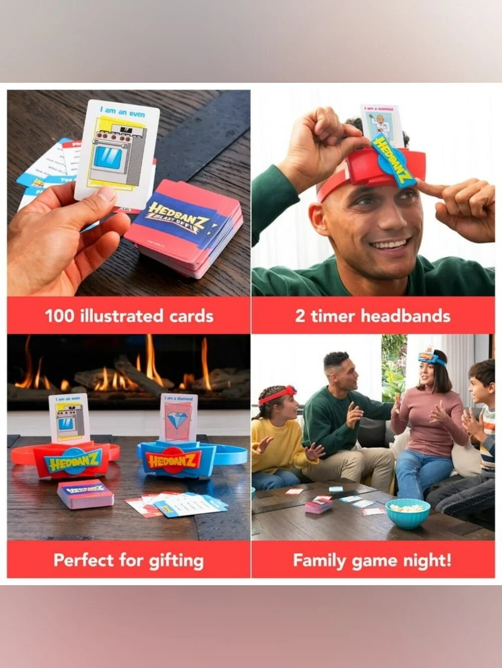 NIB Spin Master Hedbanz Blast Off! Family Board Game